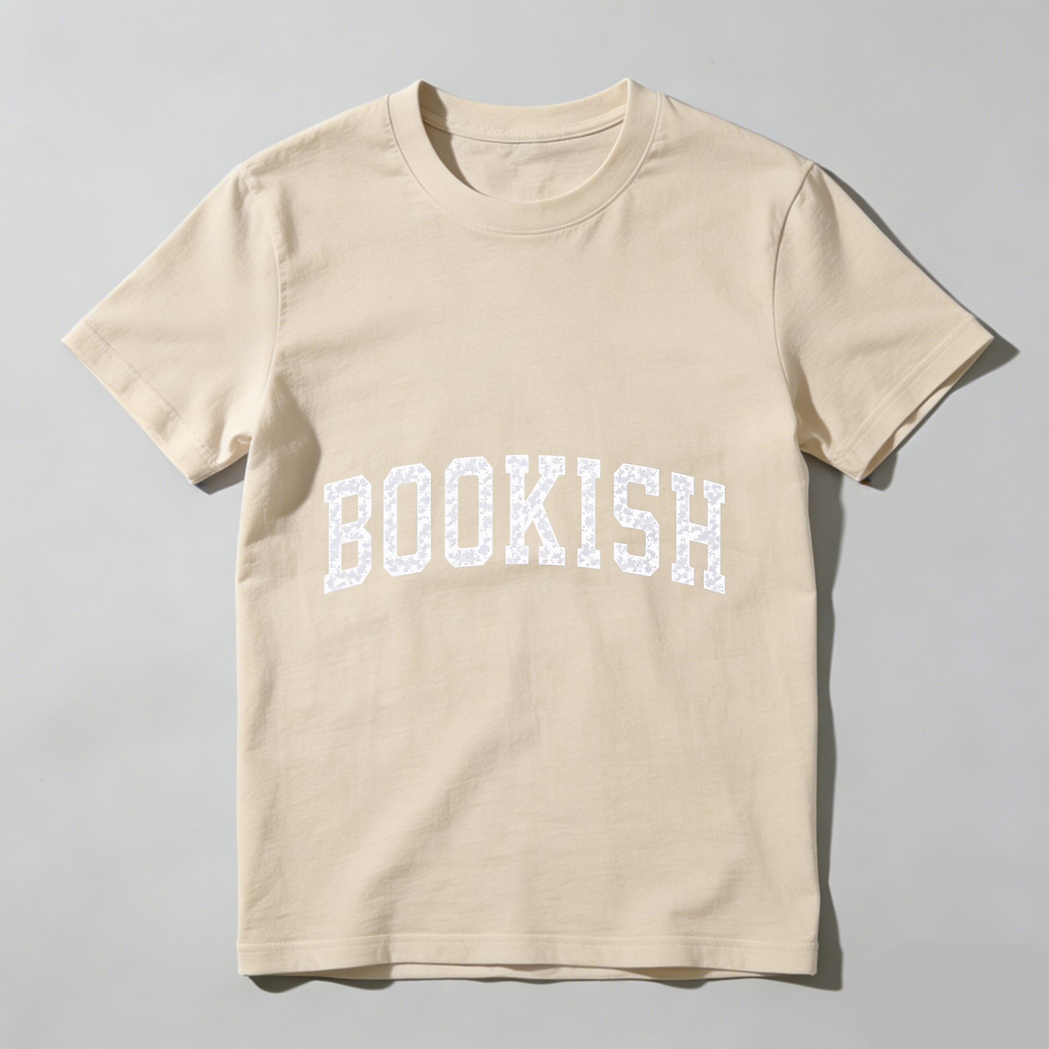 Wardrobecart Bookish White Text On Black Shirt Tshirt