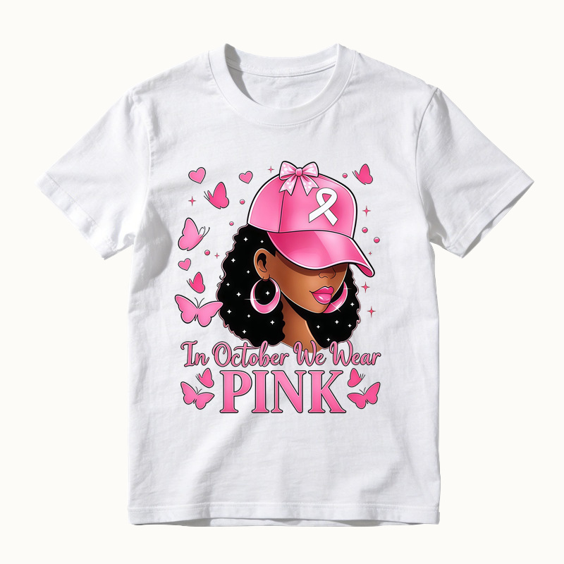 Breast Cancer Awareness Pink Ribbon Butterfly T-Shirt