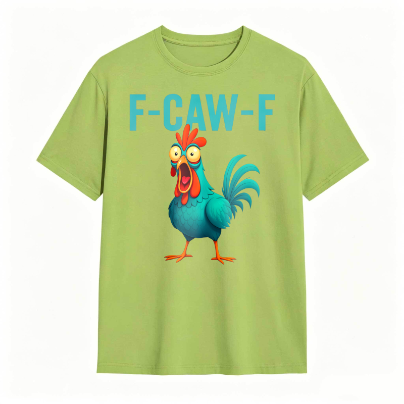 F-CAW-F Chicken Funny Rooster Graphic Tee