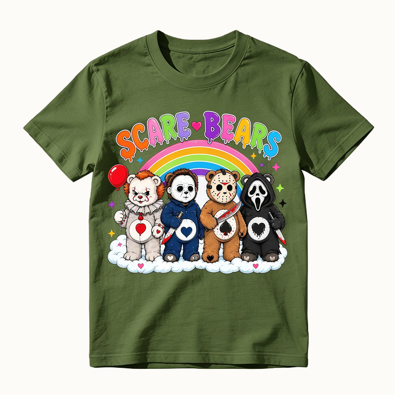 Scare Bears Cute Halloween Graphic T-Shirt