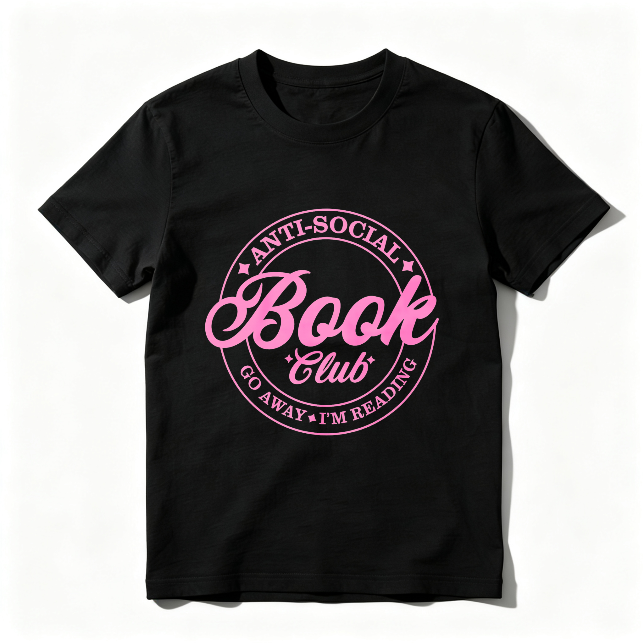 Wardrobecart Anti Social Book Club Go Away I'm Reading Tshirt 100% cotton