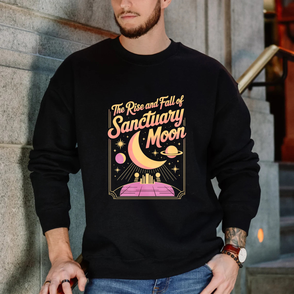 Wardrobecart The Rise And Fall Of Sanctuary Moon Cosmic Design Unisex Classic Sweatshirt