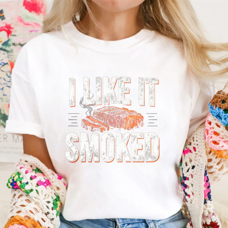 I Like It Smoked Barbecue Meat Graphic Unisex Classic T-shirt