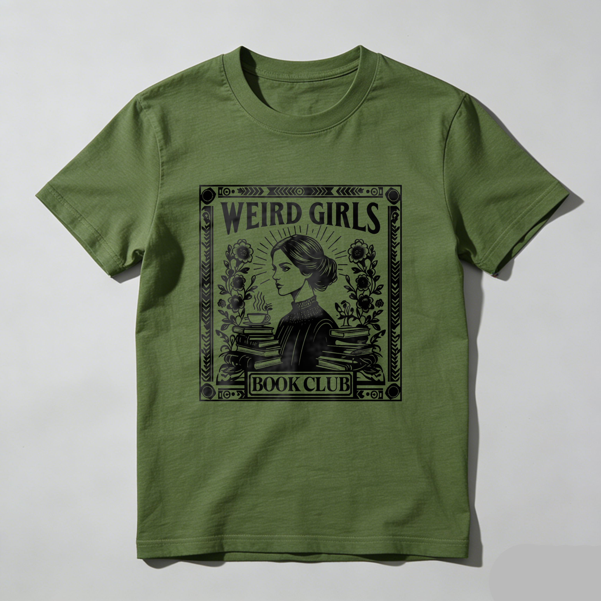 Wardrobecart Weird Girls Book Club Artwork Tshirt