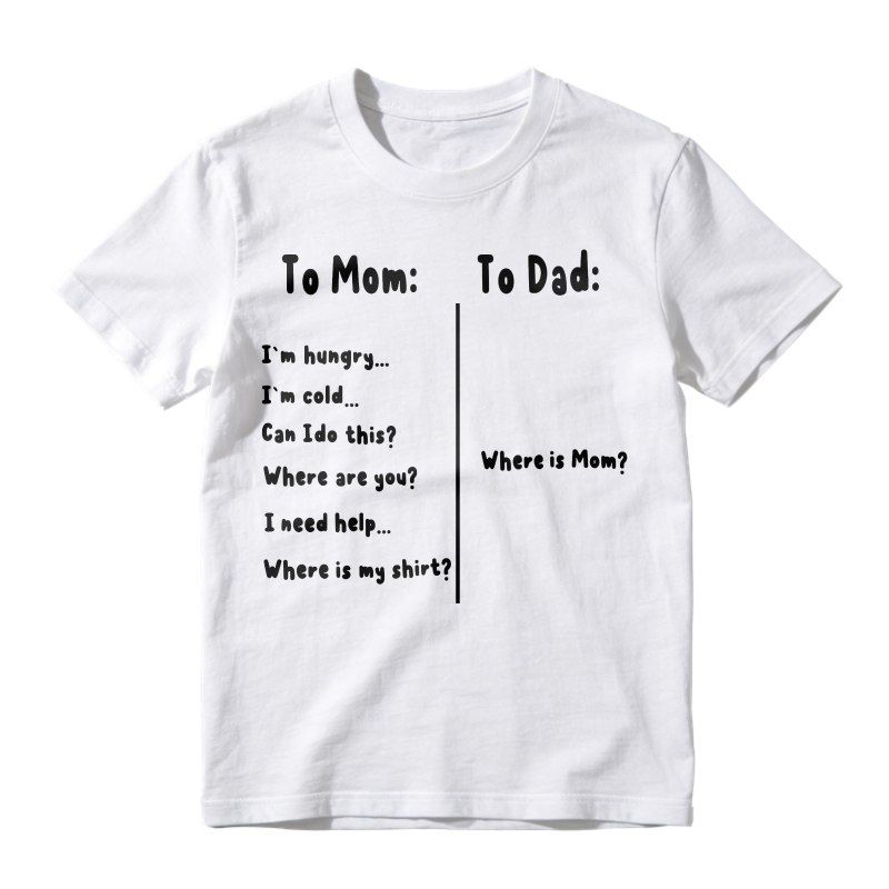 To Mom And Dad Text Design Unisex Classic T-shirt