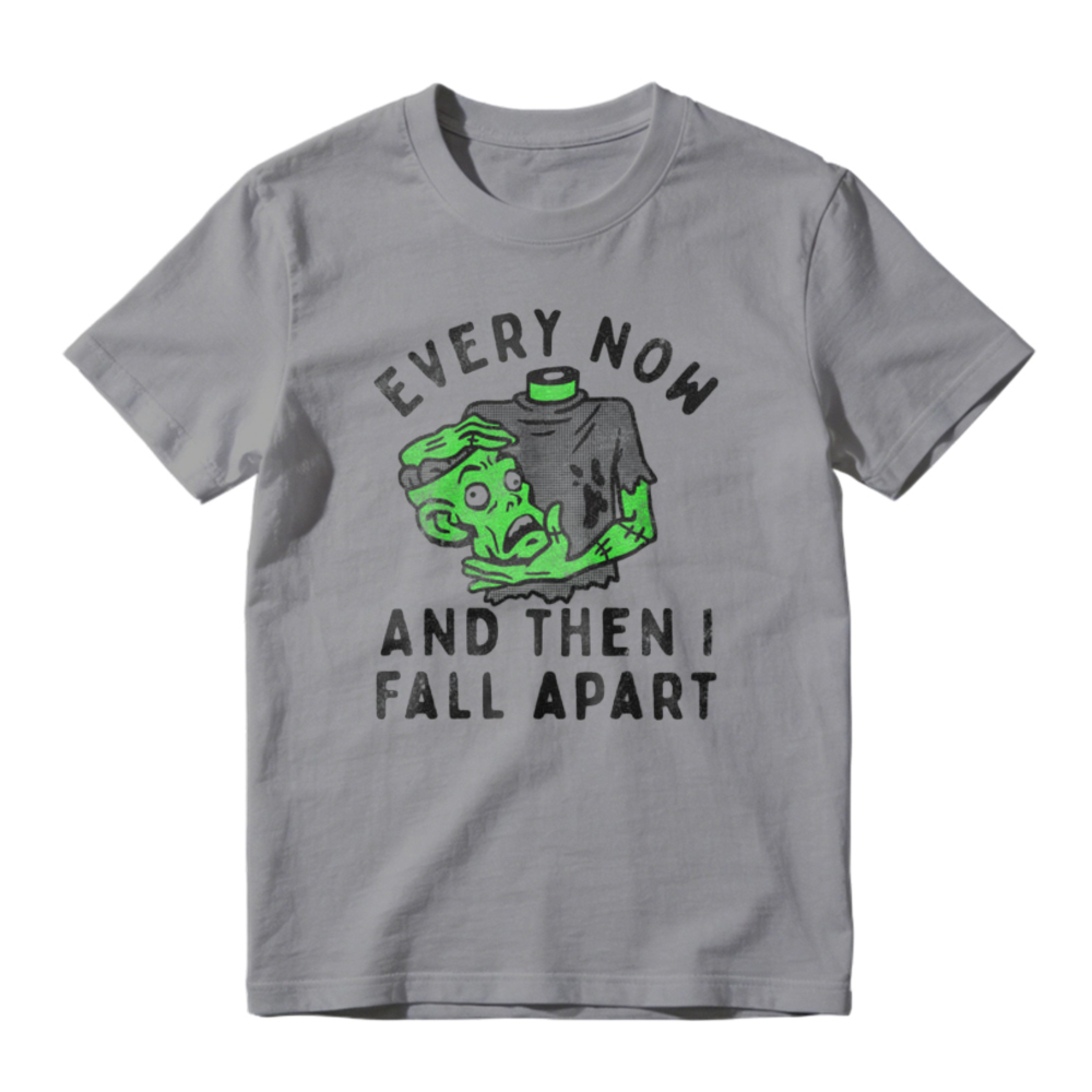 Every Now And Then I Fall Apart Melting Face Graphic T-shirt