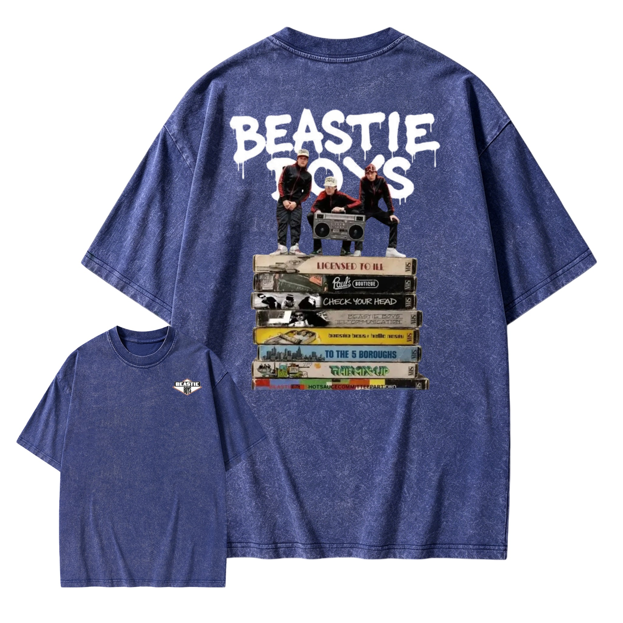 Beastie Boys Hip Hop Music Band Shirt Vintage Album Washed T-Shirt