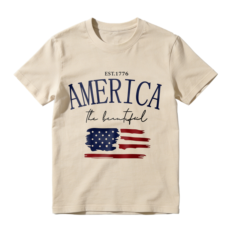 America The Beautiful Flag Design Unisex Classic T-shirt