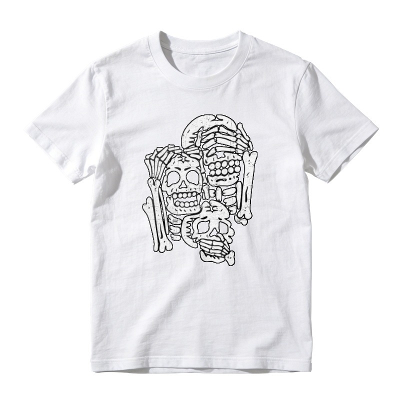 Skull And Bones Graphic Print T-shirt