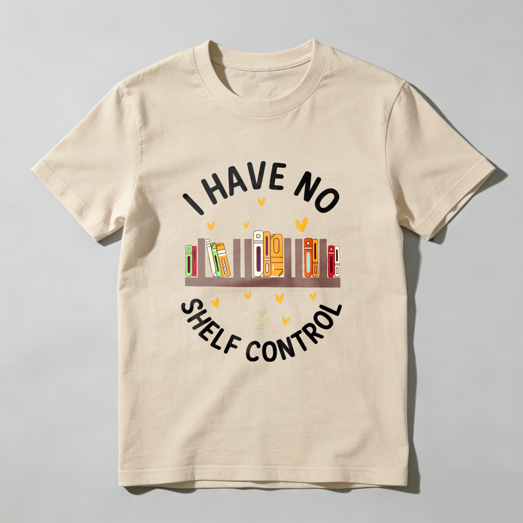 Wardrobecart I Have No Shelf Control With Bookshelf And Hearts Design Unisex Classic T-shirt