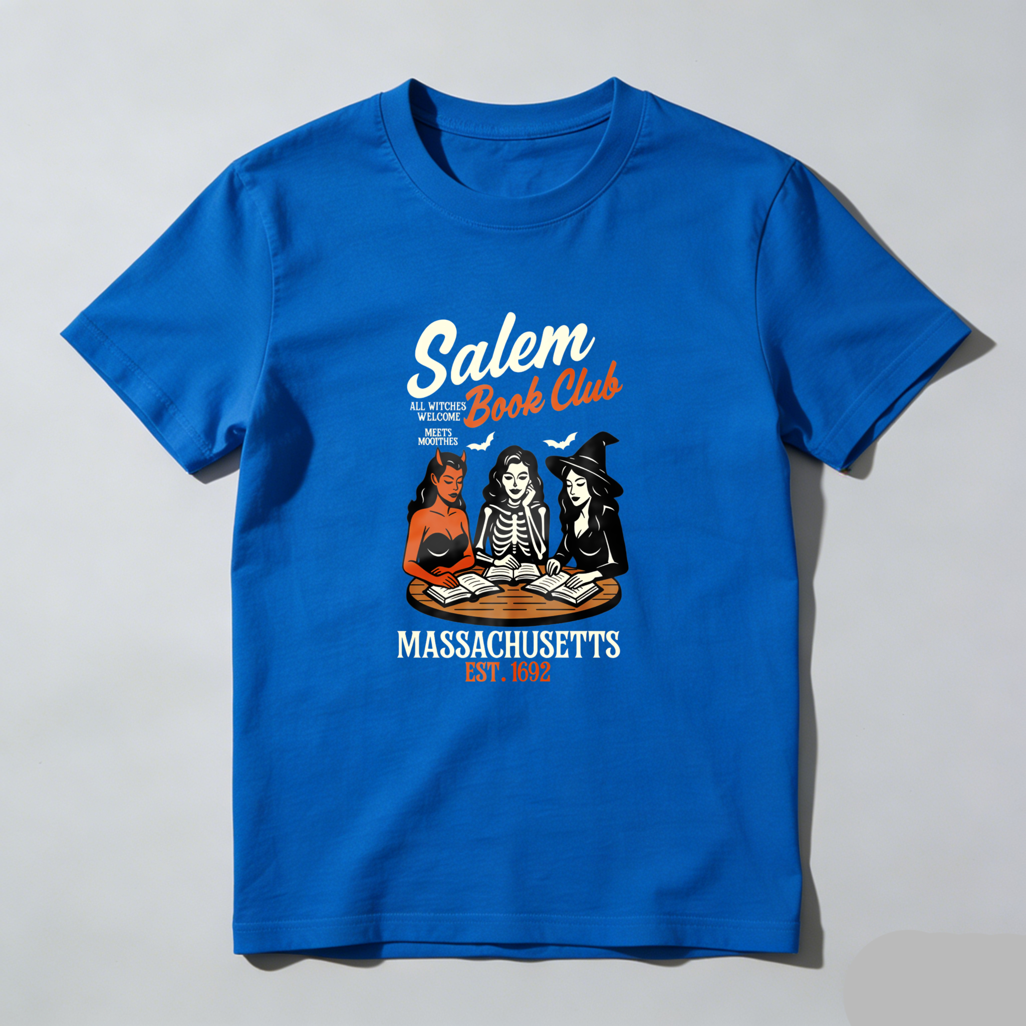 Wardrobecart Salem Book Club Massachusetts Est 1692 Tshirt