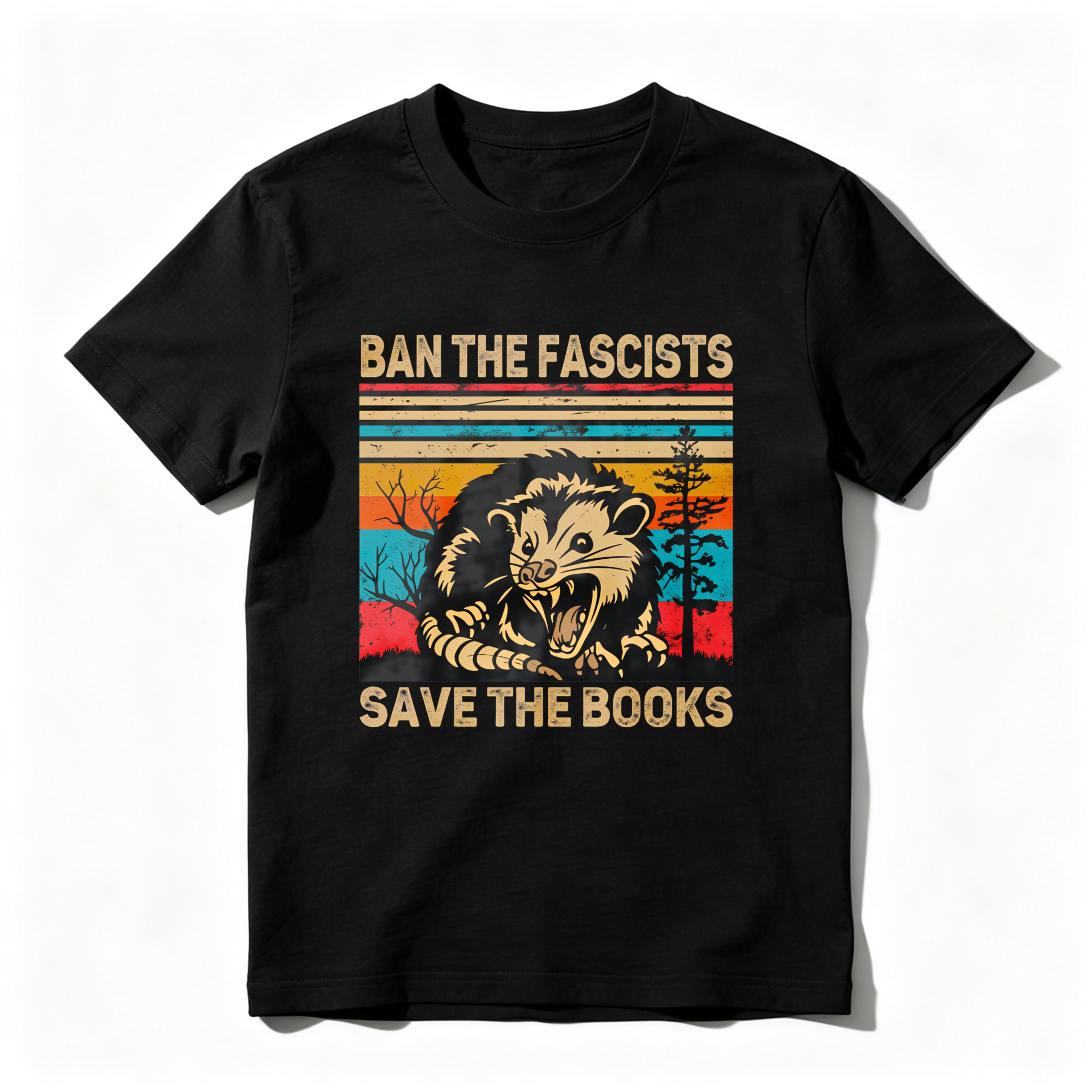 Wardrobecart Ban The Fascists Save The Books Tshirt