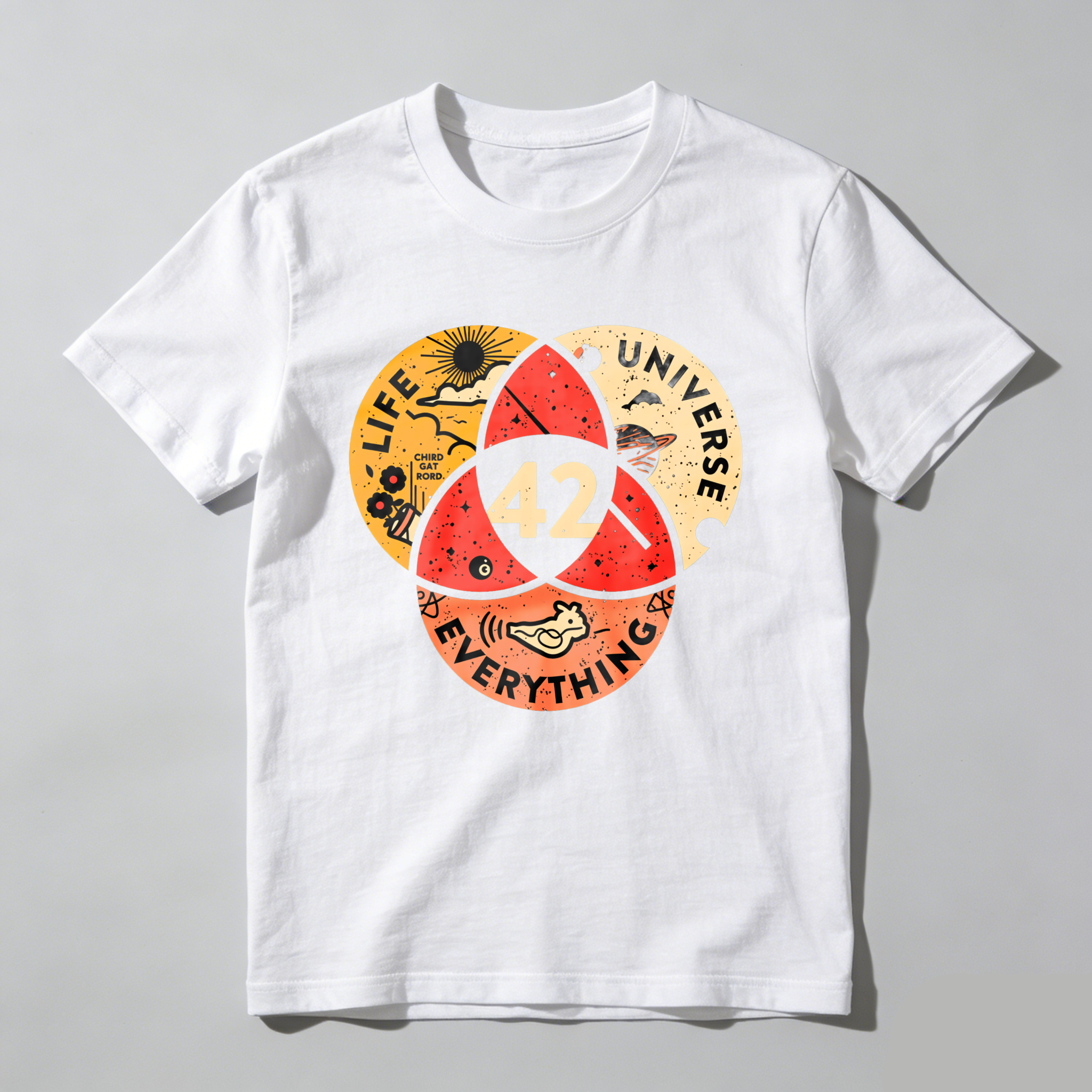 Wardrobecart Life Universe Everything Number Forty Two tshirt