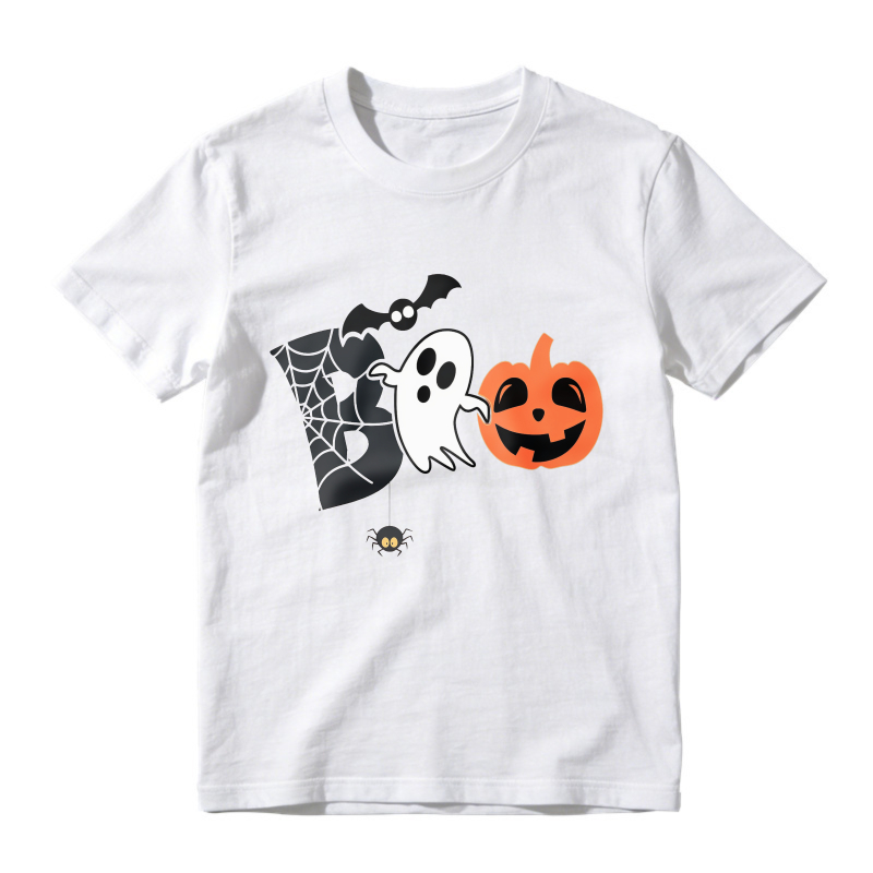 Halloween Ghost Pumpkin Bat Spider Web Unisex Classic T-shirt