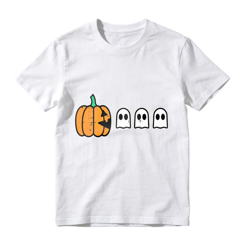 Halloween Pumpkin And Ghosts Unisex Classic T-shirt