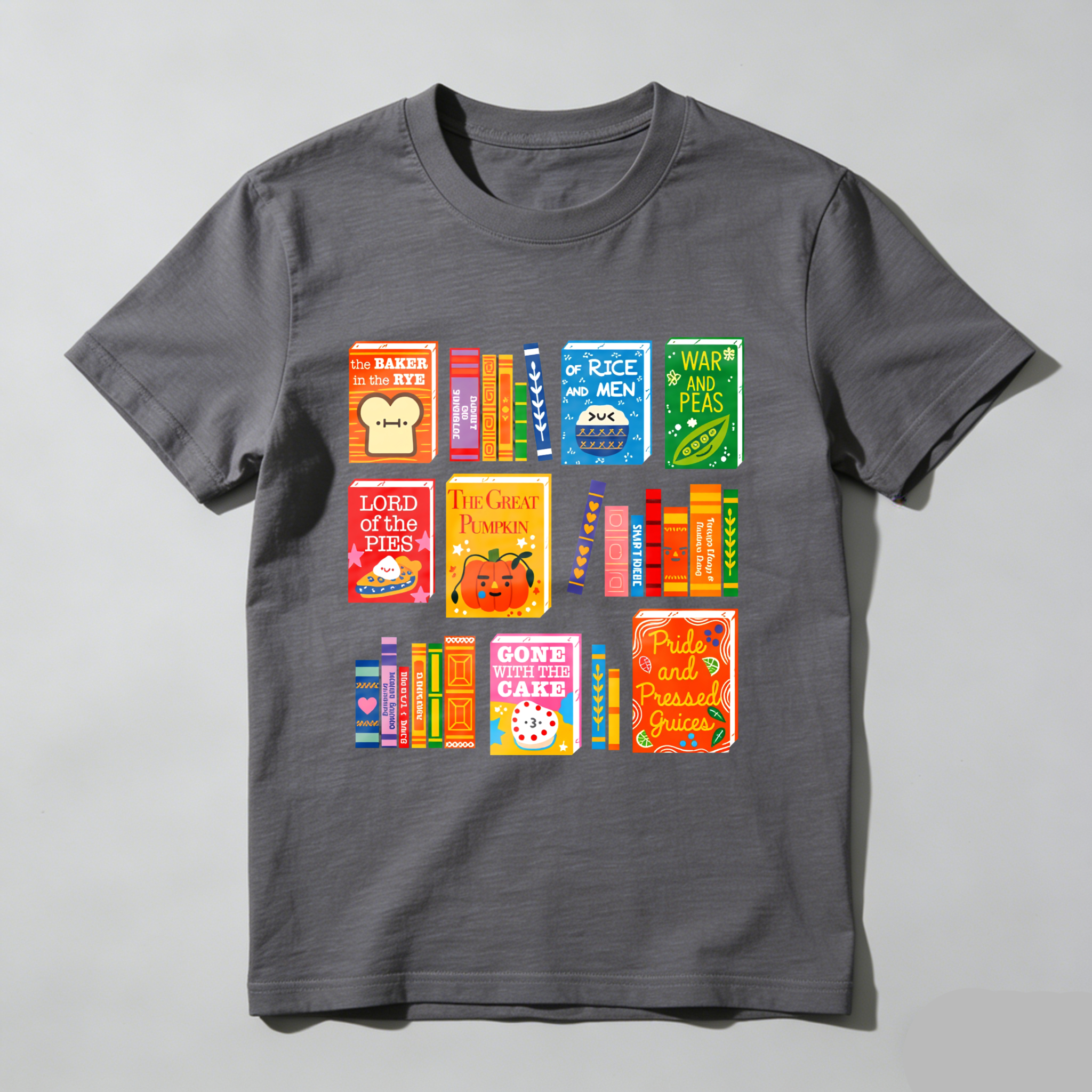 Wardrobecart Book Spine Designs With Playful Titles Tshirt