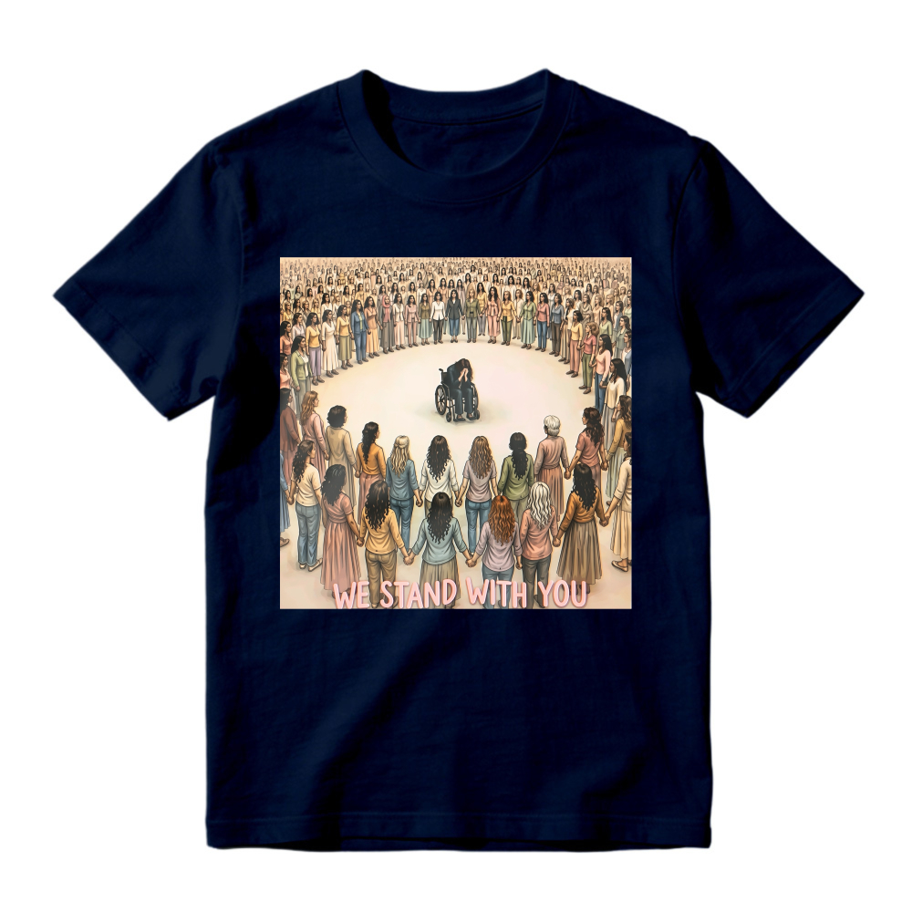We Stand With You Wheelchair Support Circle Unisex Classic T-shirt