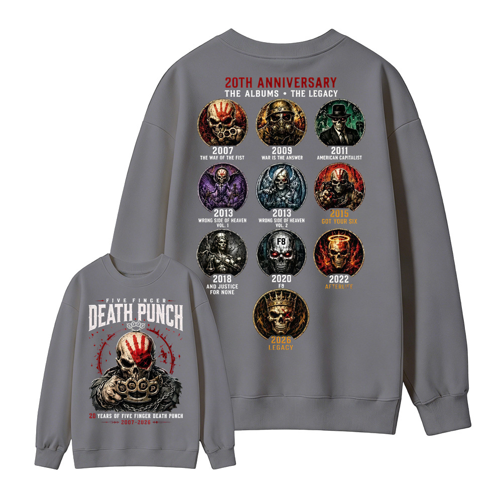 Five Finger Death Punch Rock Band Heavy Metal Music Sweatshirt