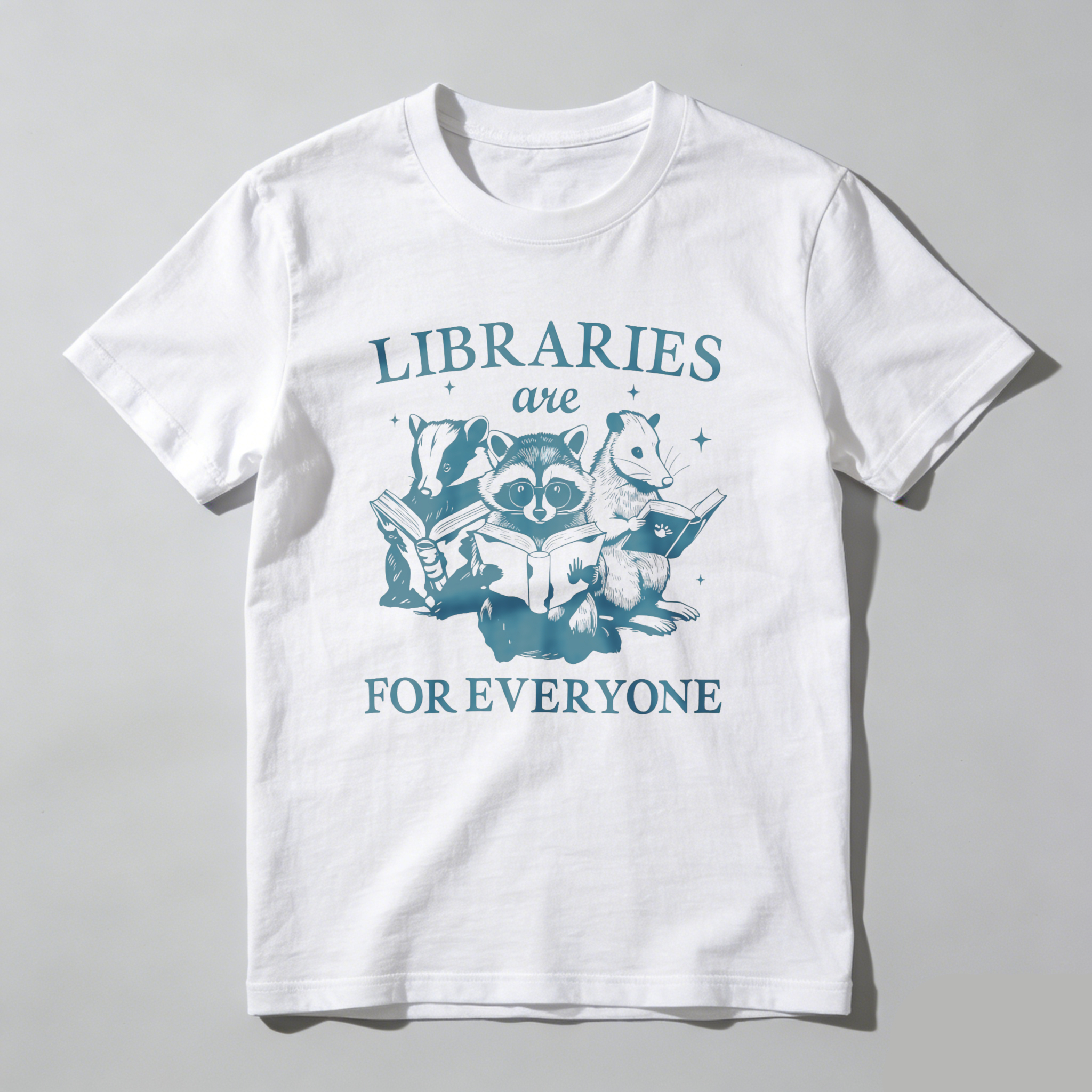 Wardrobecart Libraries Are For Everyone Tshirt