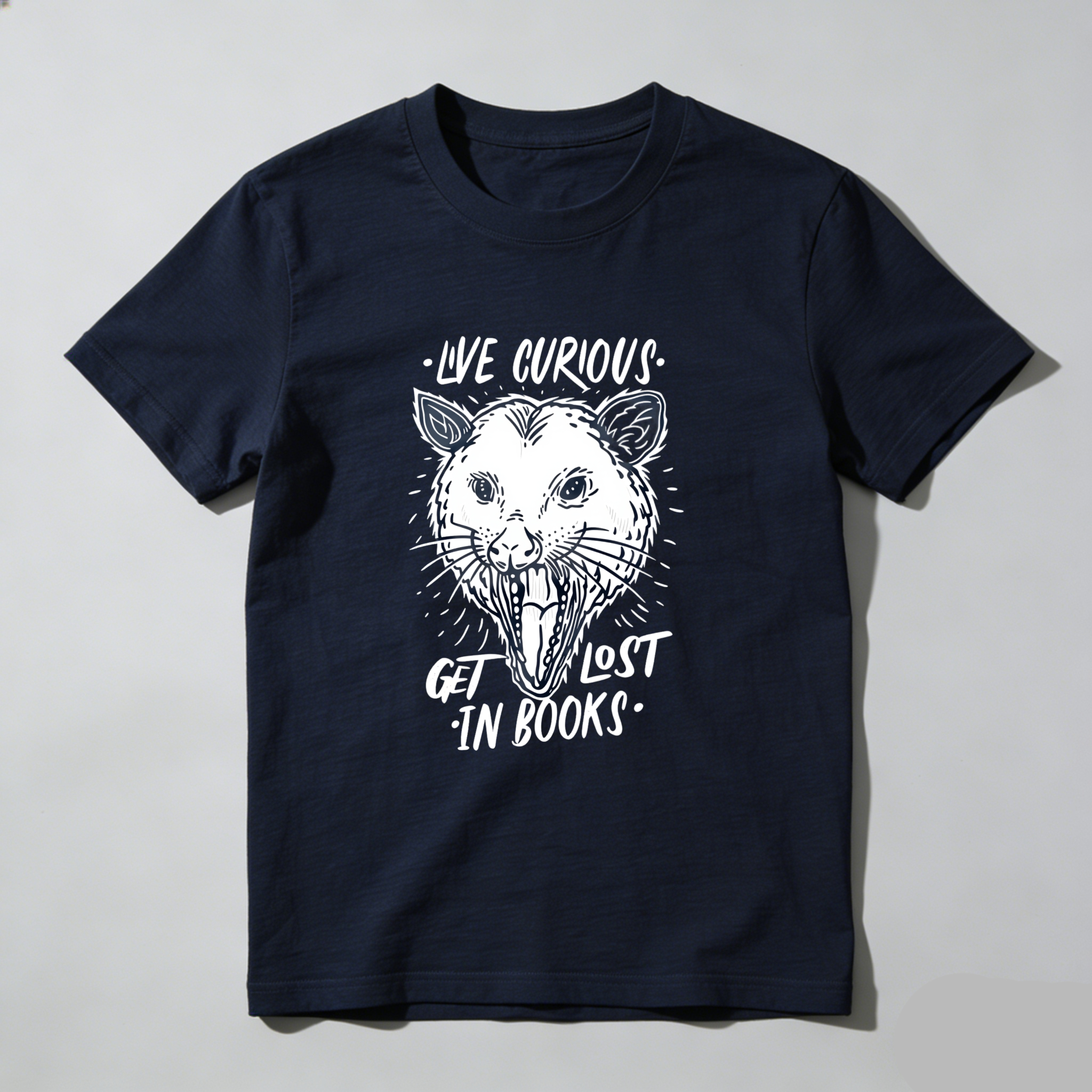 Wardrobecart Live Curious Get Lost In Books Tshirt