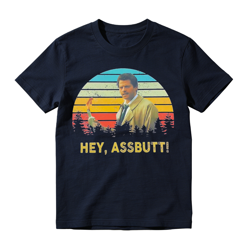 Hey Assbutt! Funny Retro Sunset Movie Quote T-shirt