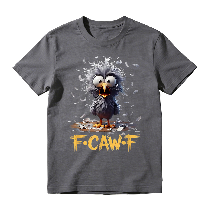F-CAW-F Cute Cartoon Humor Graphic Tee