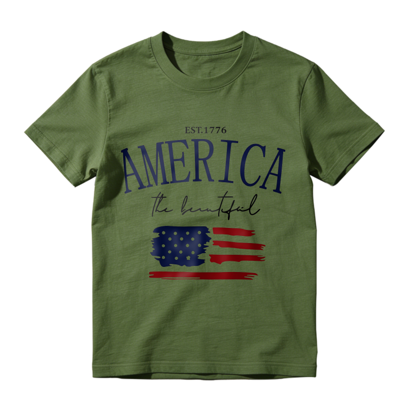 America The Beautiful Flag Design Unisex Classic T-shirt