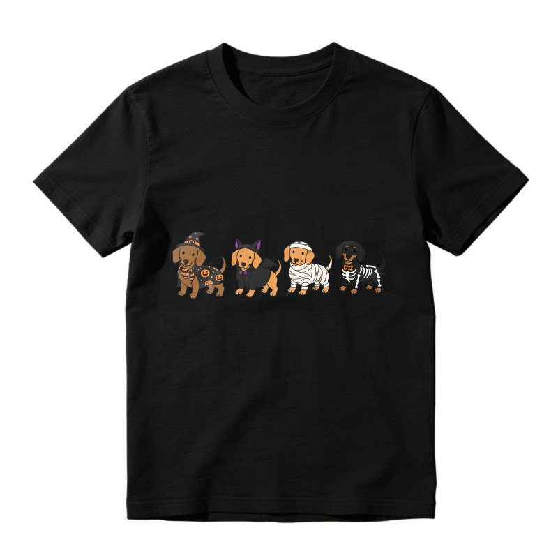 Halloween Dachshund Dogs In Costumes, Unisex Classic T-shirt