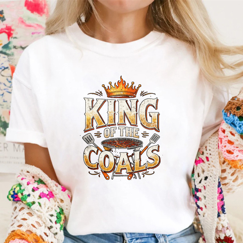 King Of The Coals Grilling Barbecue Crown Graphic Unisex Classic T-shirt