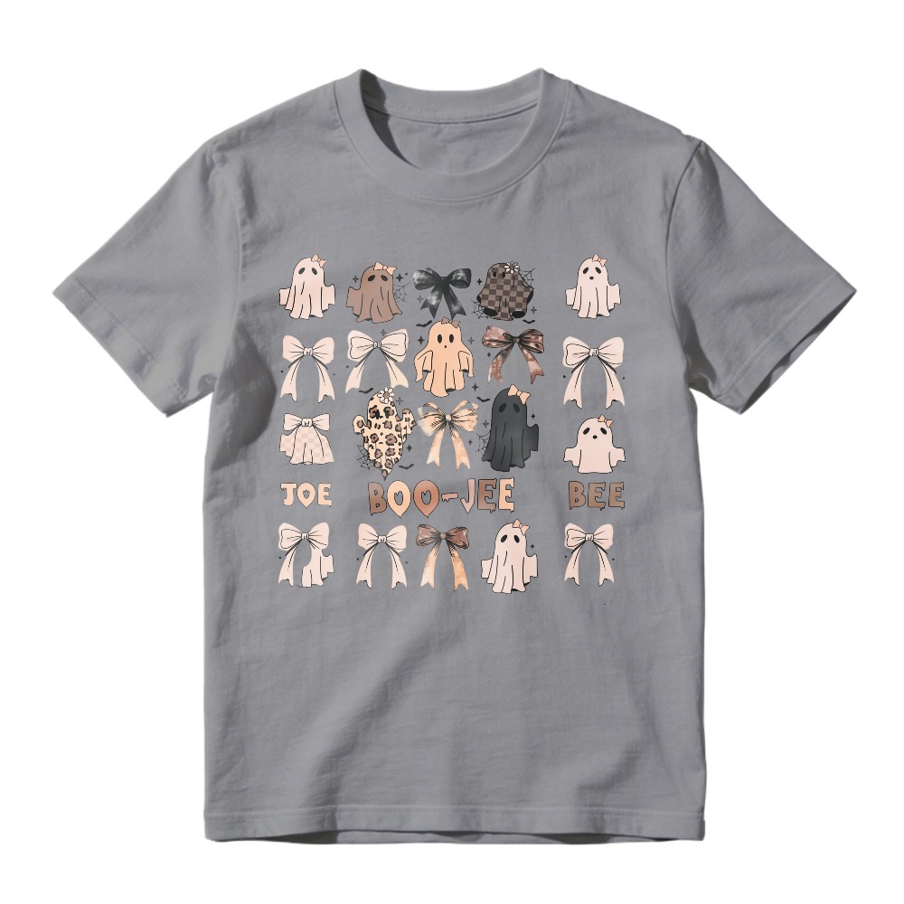 Cute Ghosts And Bows Pattern, Unisex Classic T-shirt