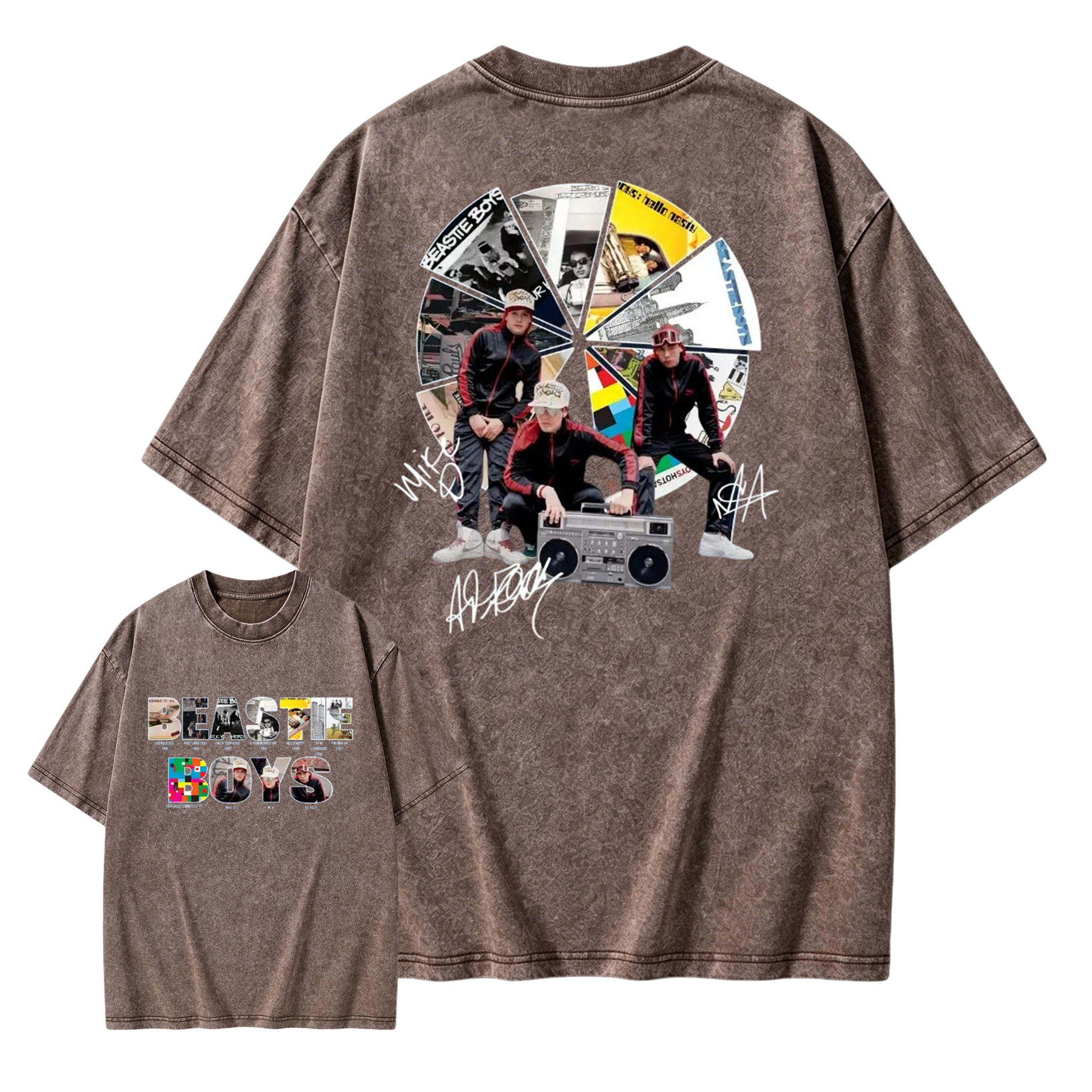 To Honor Beastie Boys Album Hip Hop Music Band Washed T-Shirt