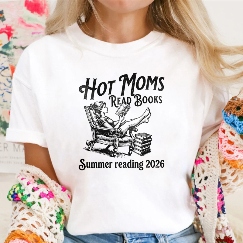 Wardrobecart Hot Moms Read Books Summer Reading 2026 Unisex Classic T-shirt