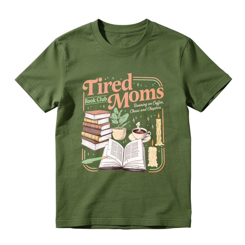 Wardrobecart Tired Moms Book Club With Books Coffee And Plants Unisex Classic T-shirt