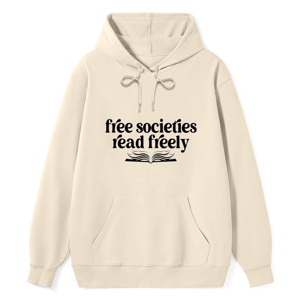 Wardrobecart Free Societies Read Freely Book Design Unisex Classic Hoodie