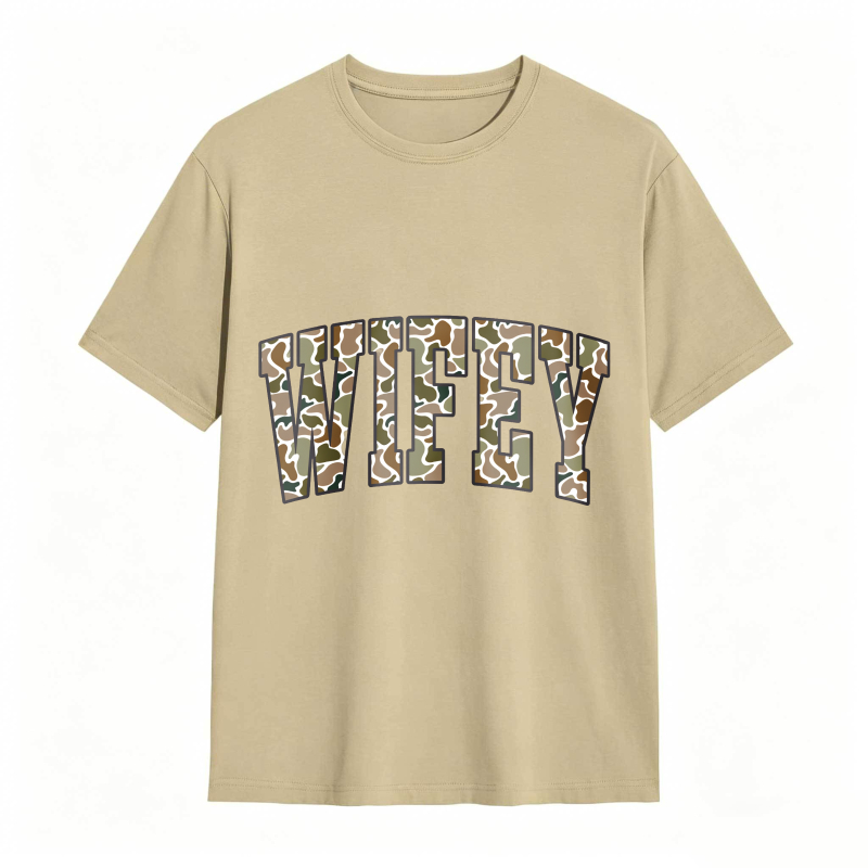 Comfort Colors Camouflage Wifey Shirt
