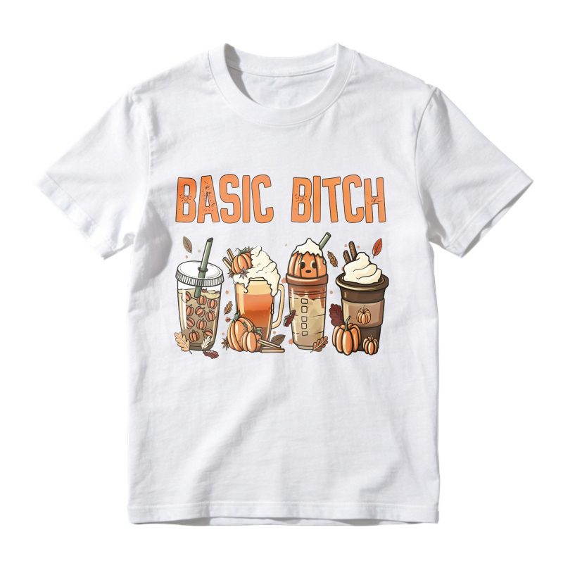 Autumn Pumpkin Spice Drinks Illustration, Unisex Classic T-shirt