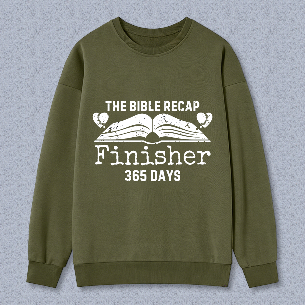 Wardrobecart The Bible Recap Finisher 365 Days Unisex Classic Sweatshirt