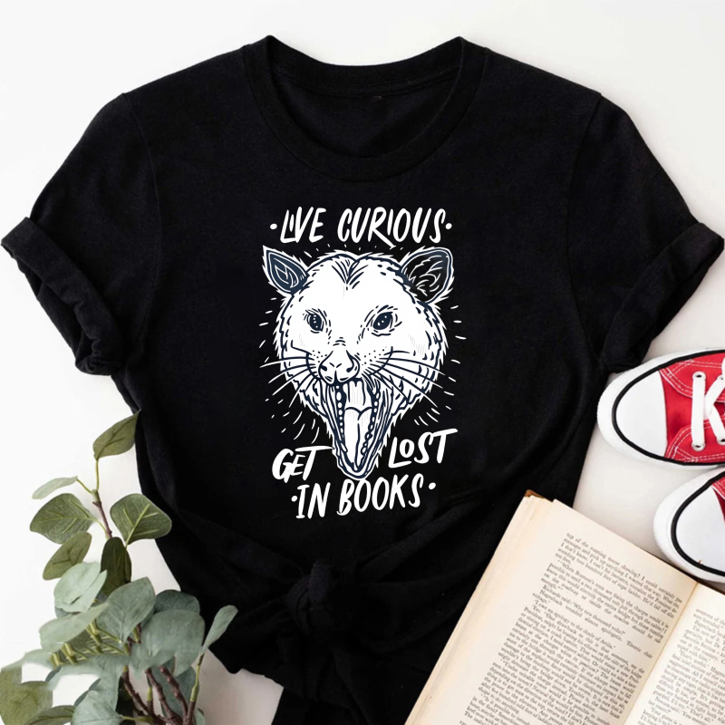 Wardrobecart Live Curious Get Lost In Books Tshirt