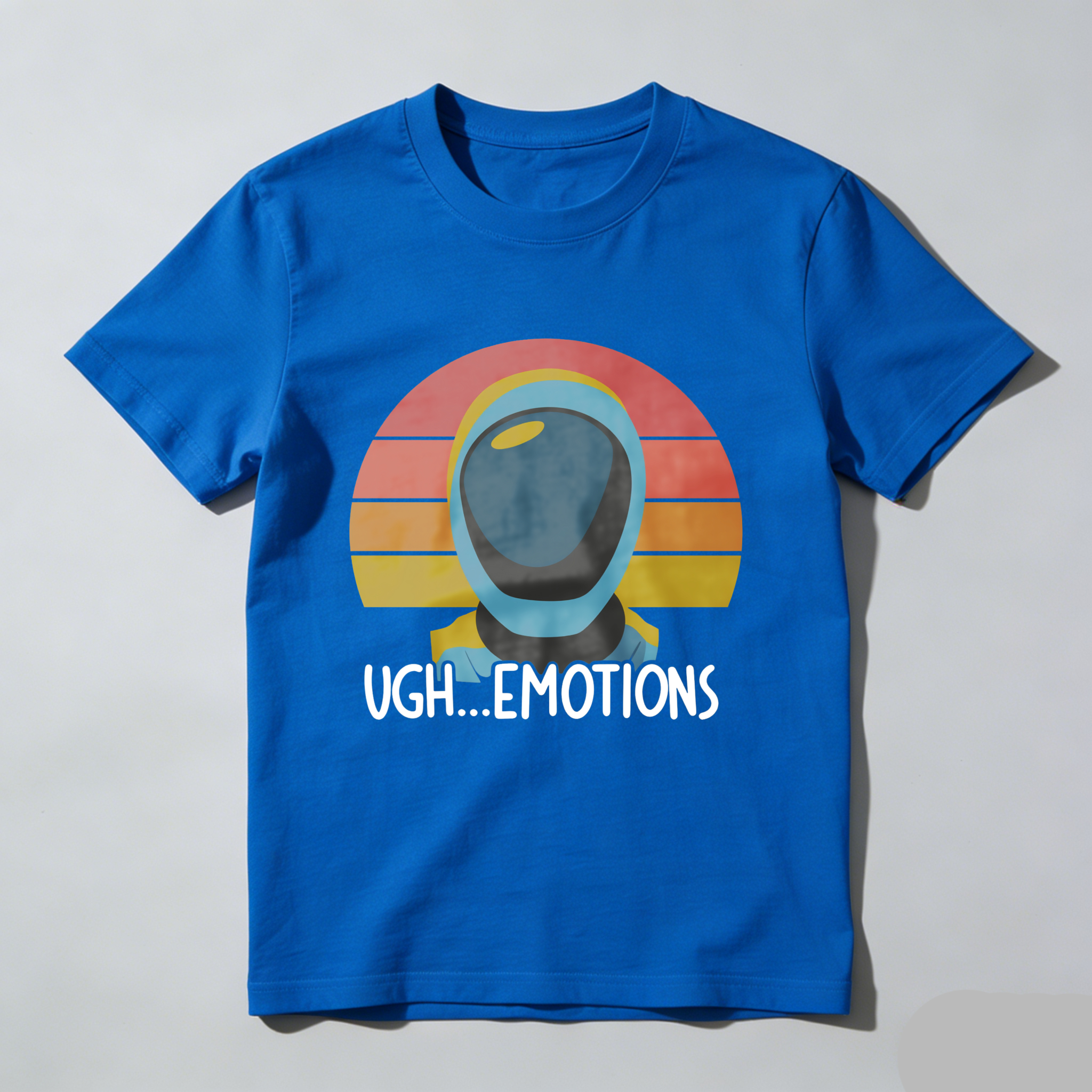 Wardrobecart Astronaut Helmet Sunset Ugh Emotions tshirt
