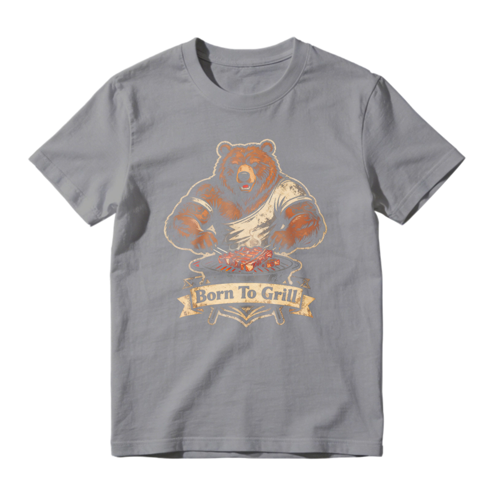 Born To Grill Bear Cooking Barbecue Unisex Classic T-shirt