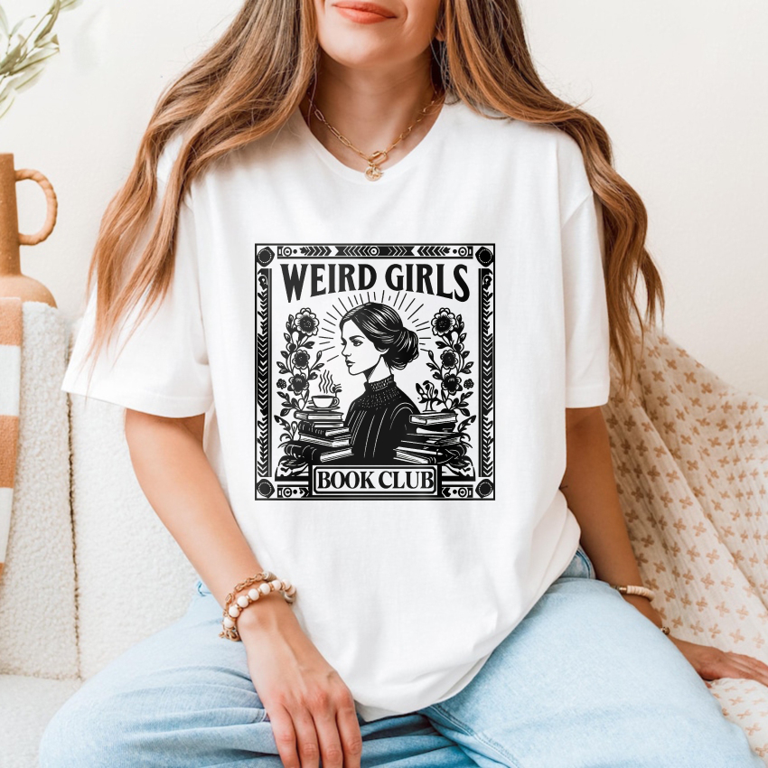 Wardrobecart Weird Girls Book Club Artwork Tshirt