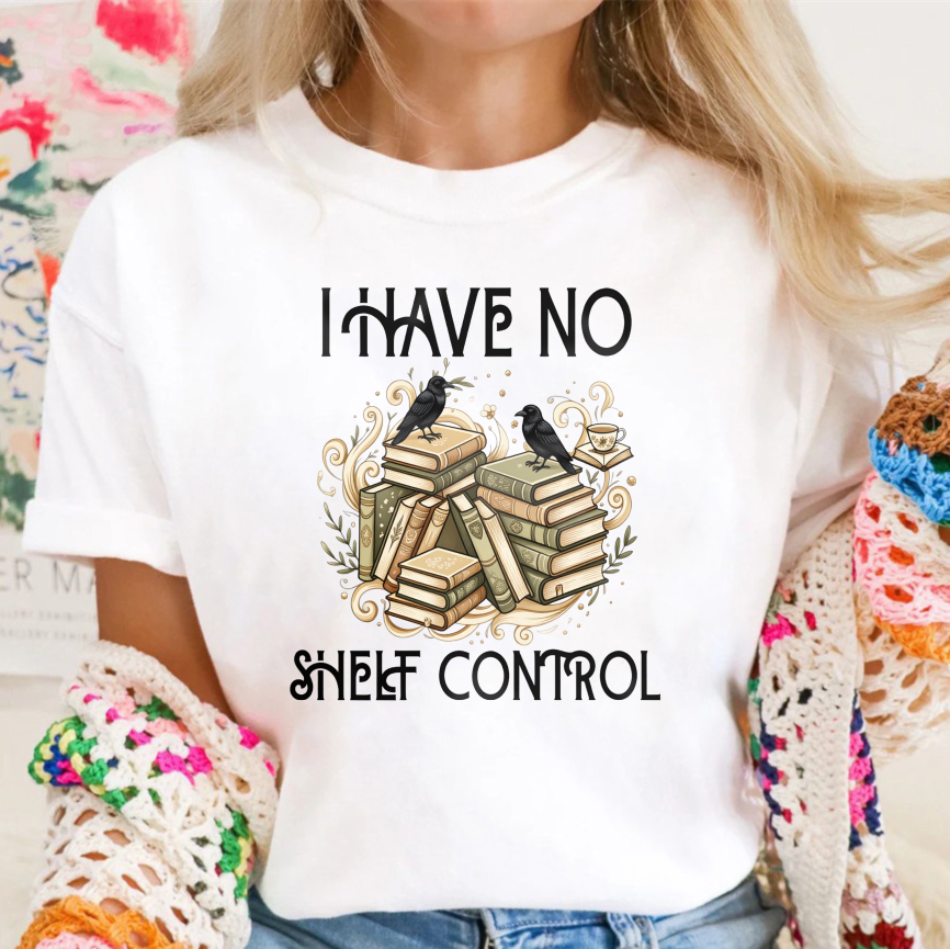 Wardrobecart Books And Birds I Have No Shelf Control Unisex Classic T-shirt