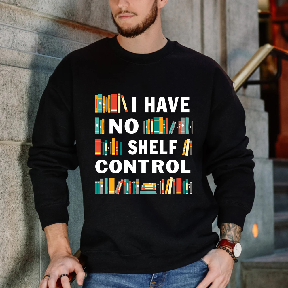Wardrobecart Bookshelf I Have No Shelf Control Unisex Classic Sweatshirt