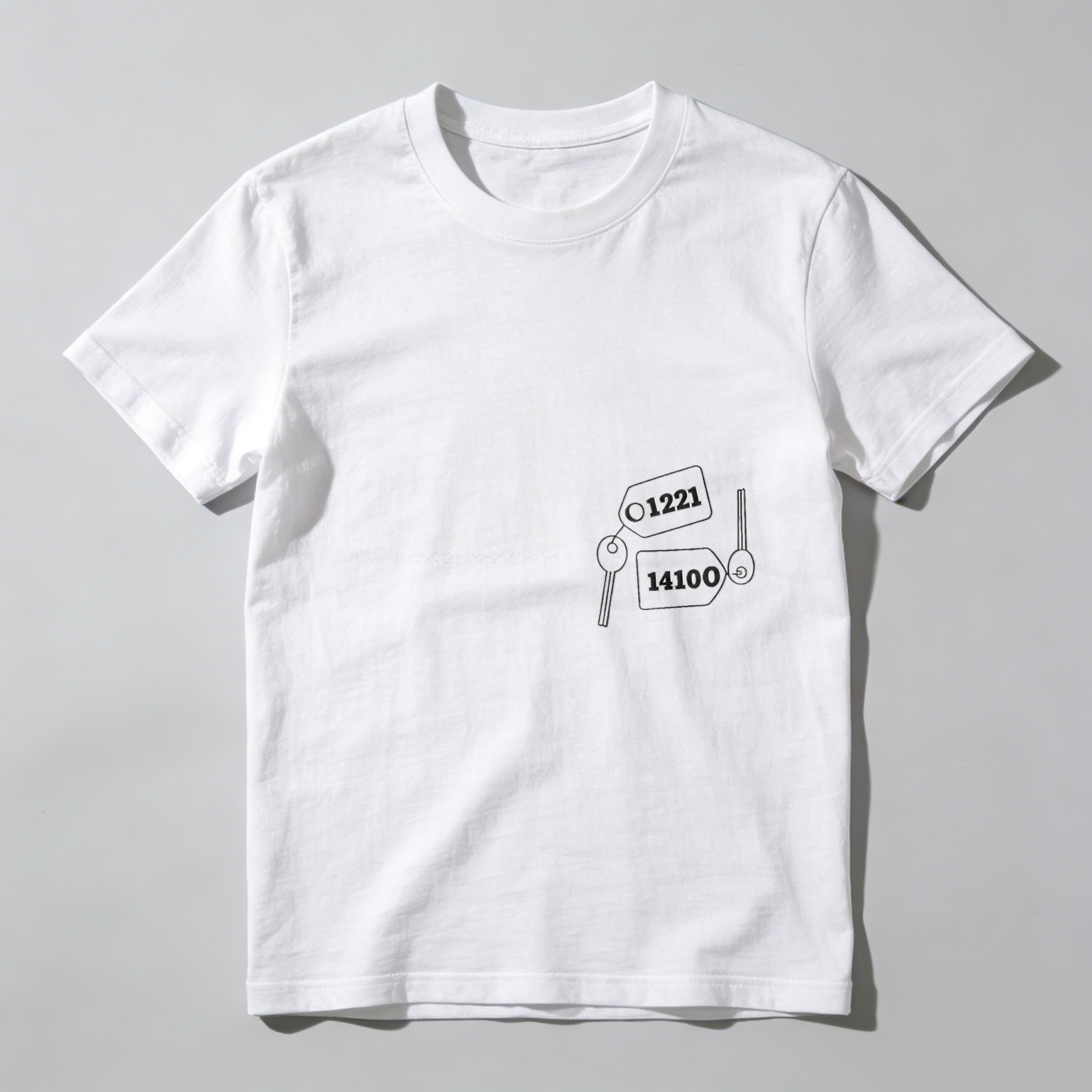 Wardrobecart Key Tags With Numbers And Keys Tshirt