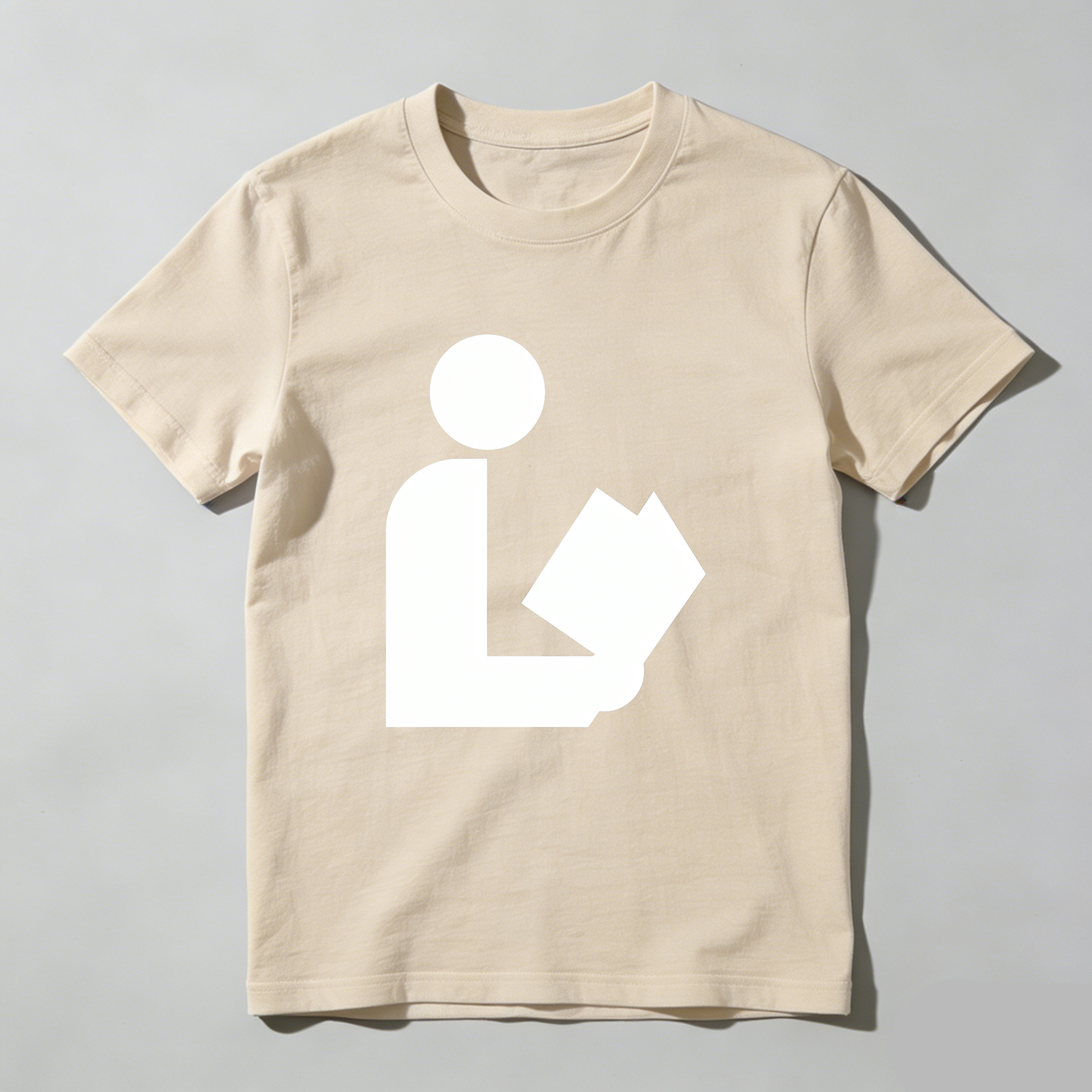 Wardrobecart Person Holding Book Symbol tshirt