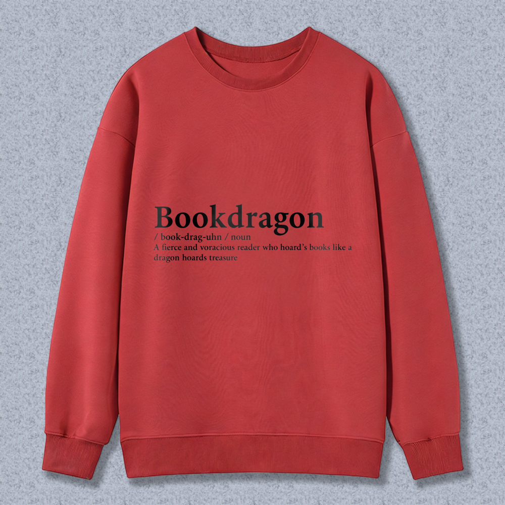 Wardrobecart Bookdragon Definition Unisex Classic Sweatshirt