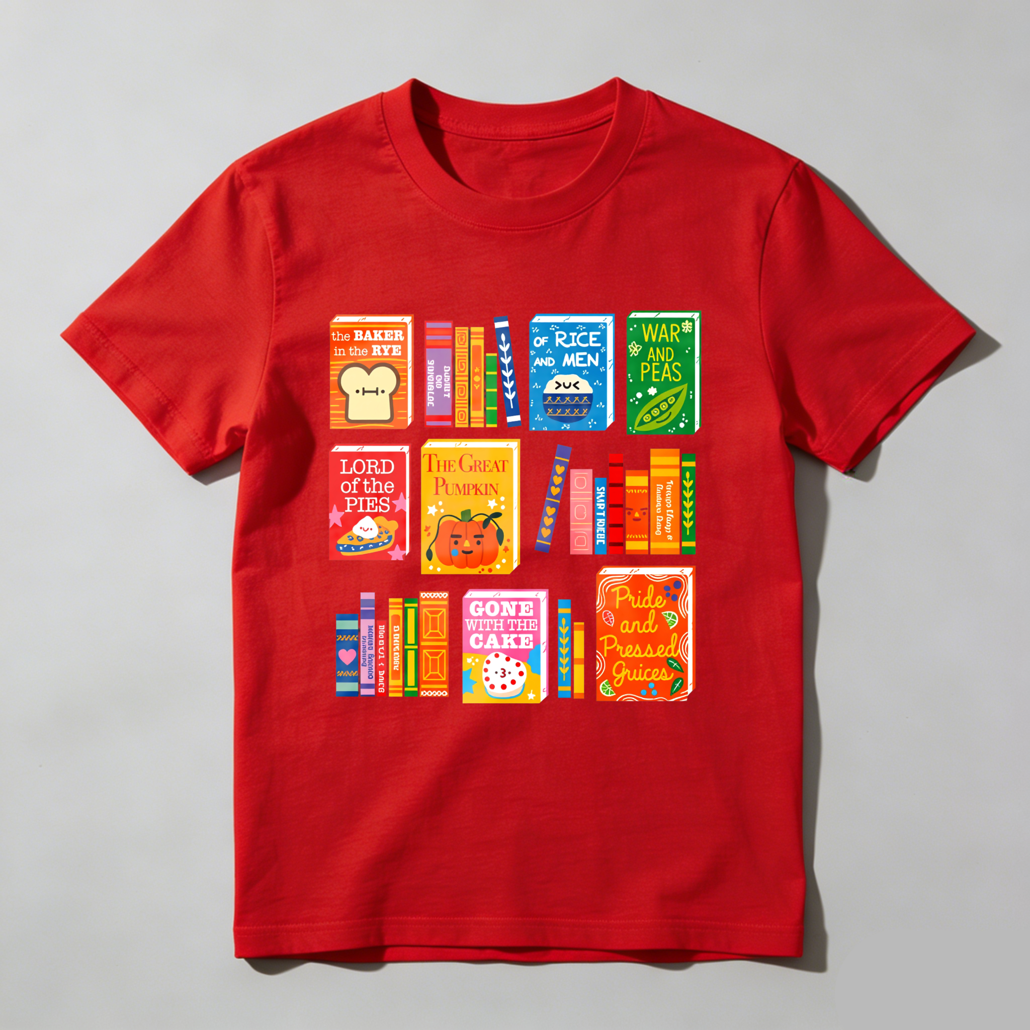 Wardrobecart Book Spine Designs With Playful Titles Tshirt