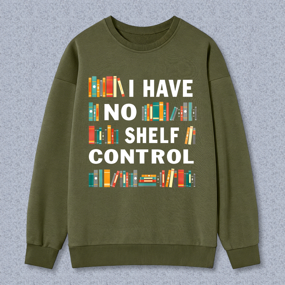 Wardrobecart Bookshelf I Have No Shelf Control Unisex Classic Sweatshirt