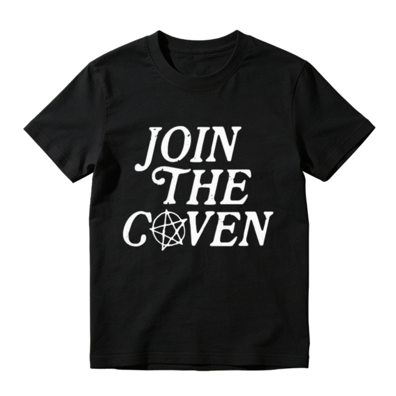 Join The Coven Pentagram Symbol Graphic T-shirt