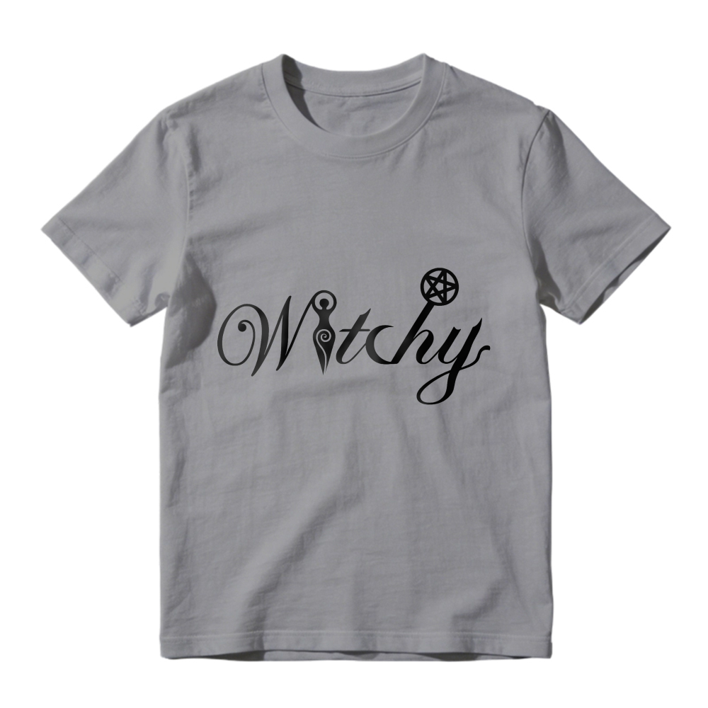 Witchy Pentagram Script Design, Unisex Classic T-shirt